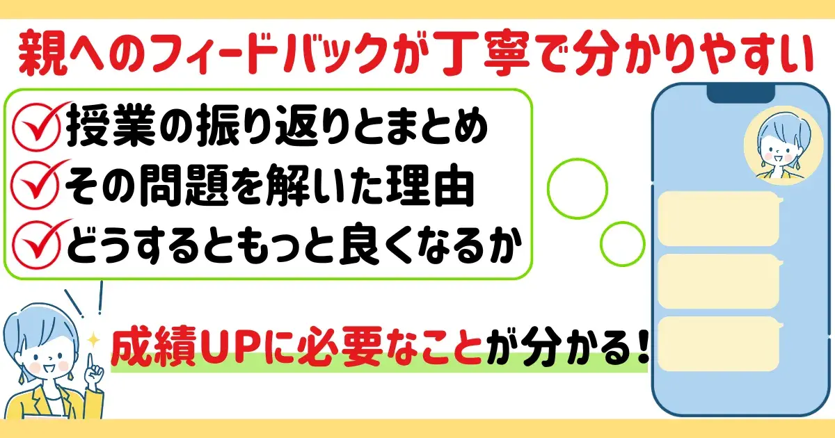 オンライン家庭教師ドリームの親へのフィードバックに関する図解.png