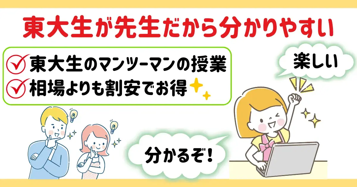 ヨミサマは東大生によるマンツーマン授業だから分かりやすいことに関する図解.png