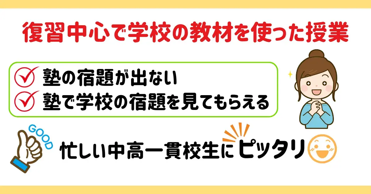 学校の補講のような形で宿題も出ない