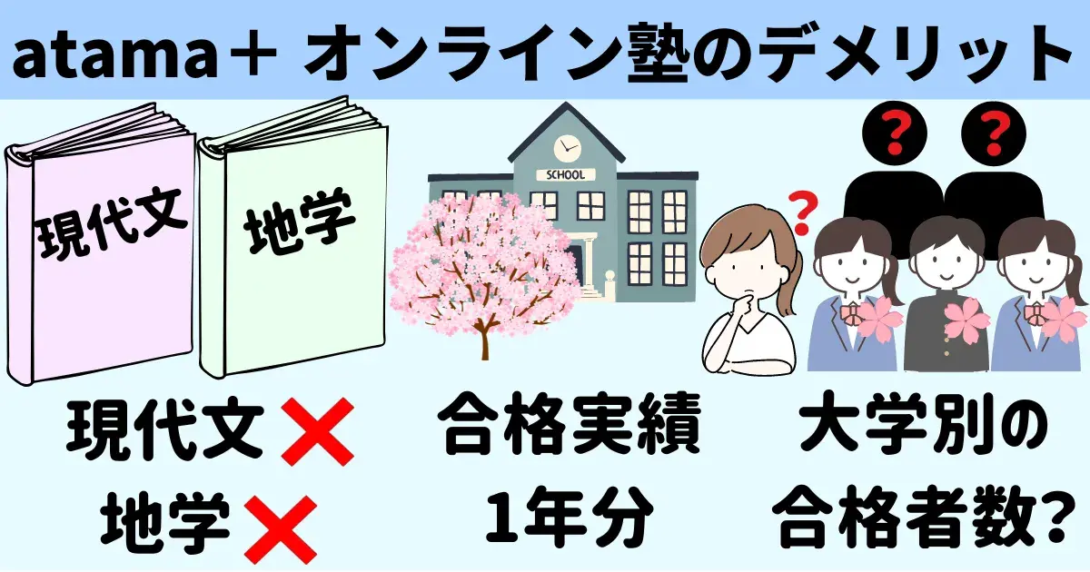 atama+ オンライン塾のデメリット3選